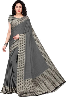 Raquel Embellished Bollywood Georgette Saree(Grey)