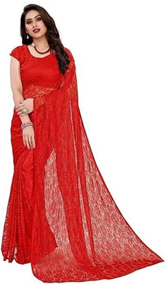 Sima Devi Embroidered Daily Wear Net Saree(Multicolor)