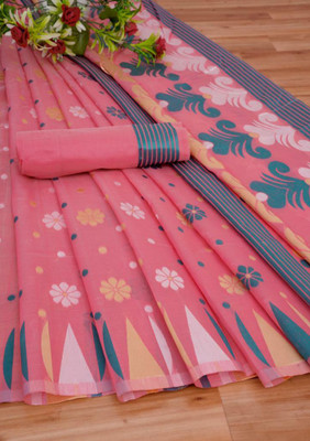 fospy Cotton Silk Self Design Blouse Material