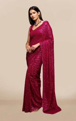 murlidhar creation Embellished Bollywood Georgette Saree(Multicolor)