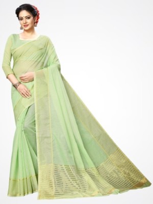 Saadhvi Woven Kanjivaram Pure Silk Saree(Green)