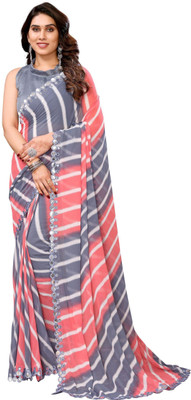 Panchvati NX Printed Bollywood Georgette Saree(Pink)