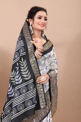 THE PRIVATE LABLE Embroidered Mysore Linen Saree(Multicolor)