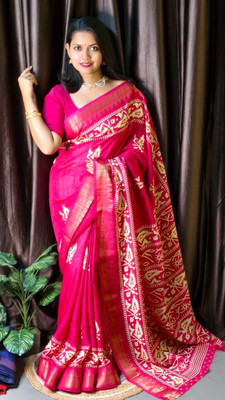 Suto Woven Berhampuri Art Silk Saree(Light Blue)