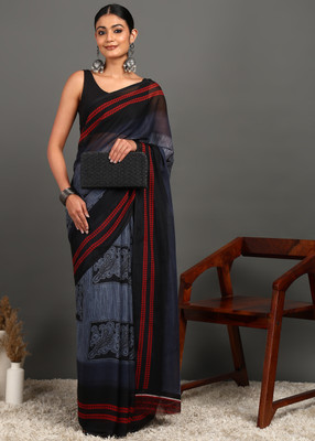 Leelavati Printed Daily Wear Georgette Saree(Multicolor)