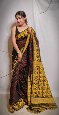 Sudipa Woven, Self Design Jamdani Cotton Silk Saree(Multicolor)