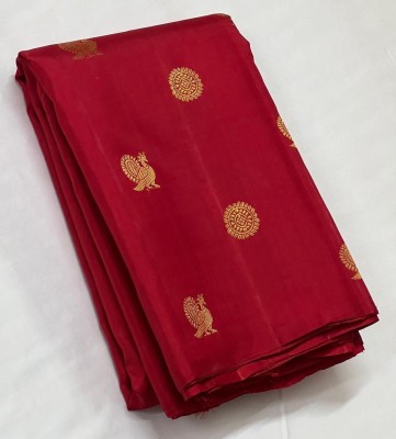 GALANI ENTERPRISE Striped Kanjivaram Pure Silk, Art Silk Saree(Pack of 2, Red)