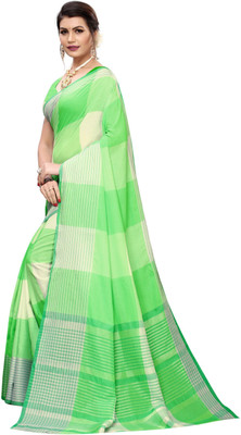 Saadhvi Woven Kanjivaram Pure Silk Saree(Green)