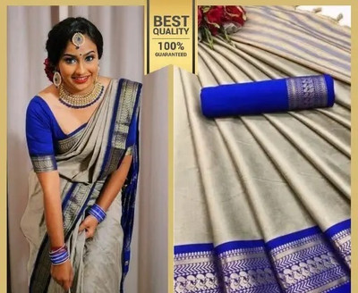 Octa Apparel Checkered Kanjivaram Jacquard Saree(Multicolor)