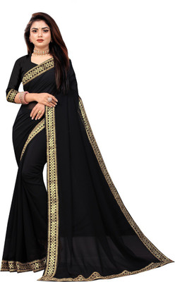 Jevlan Self Design Jamdani Art Silk Saree(Black)