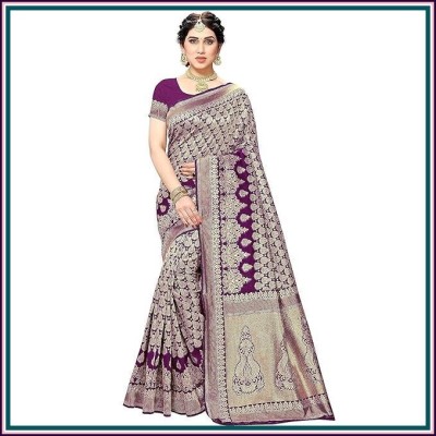 RIVYA Woven Mekhela Chador Art Silk Saree(Multicolor)