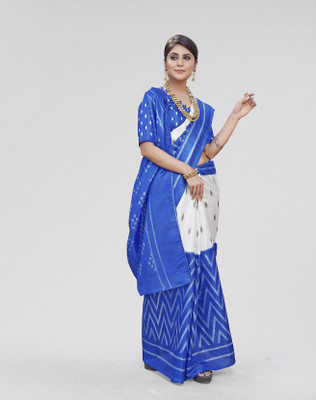 Nirvaan Printed Bollywood Art Silk Saree(Blue)