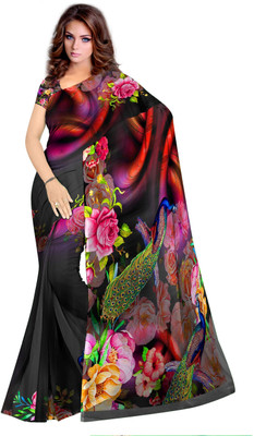 SCFO Digital Print Daily Wear Georgette Saree(Multicolor)