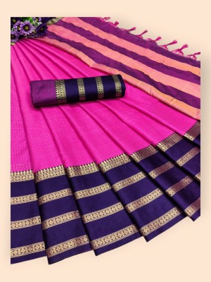 SetuMaalik Woven Chanderi Silk Blend Saree(Pack of 2, Multicolor)