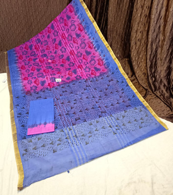 Spewim Woven Ilkal Cotton Silk Saree(Purple)