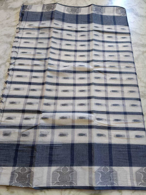 Kanika Fashion Self Design Tant Pure Cotton Saree(Multicolor)