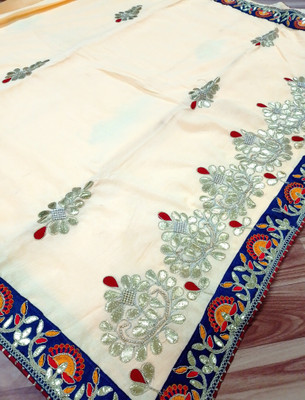 Bhojal Creation Embroidered Bollywood Chiffon Saree(Multicolor)