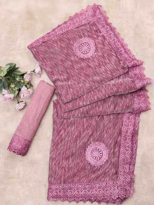 Apnisha Embellished Bollywood Lycra Blend Saree(Multicolor)