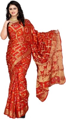 YOGESH FASHION Woven Bollywood Art Silk Saree(Red)