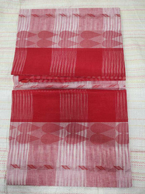 HARE KRISHNA ENTERPRISE Printed Tant Pure Cotton Saree(Red)