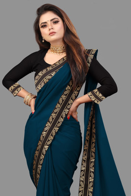 Sangath Embroidered Daily Wear Georgette Saree(Green)
