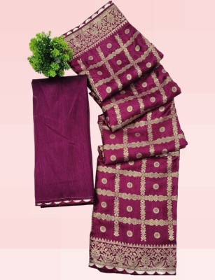 Lalit Woven Chanderi Art Silk Saree(Maroon)