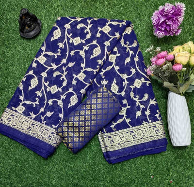 SISA ENTERPRIZE Printed Daily Wear Georgette Saree(Multicolor)