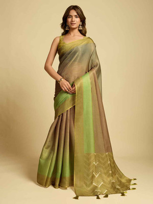 VAASTRAKALA Printed Bollywood Cotton Silk Saree(Magenta)