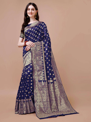 Kedar Fab Woven Bollywood Jacquard Saree(Multicolor)
