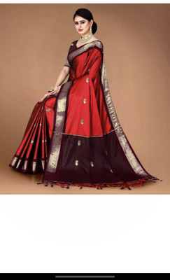 Mortal Textile Animal Print Assam Silk Cotton Silk Saree(Grey)