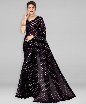 Divastri Embellished Bollywood Georgette Saree(Black)