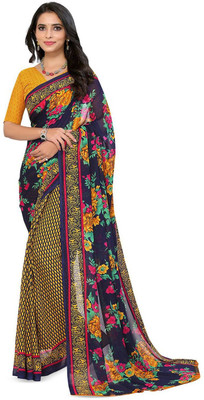 Moda Rapido Printed Daily Wear Georgette Saree(Multicolor)