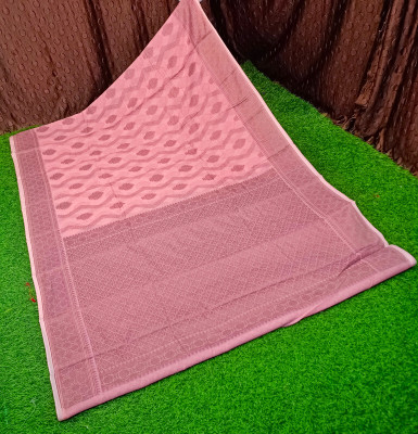 Spewim Woven Banarasi Cotton Silk Saree(Pink)