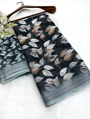 Kuwarika Self Design Kanjivaram Linen, Cotton Linen Saree(Multicolor)