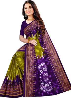 ARTFULTHREADS Printed Sambalpuri Pure Cotton Saree(Multicolor)