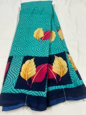 Maa Silk Printed Bandhani Cotton Blend Saree(Multicolor)