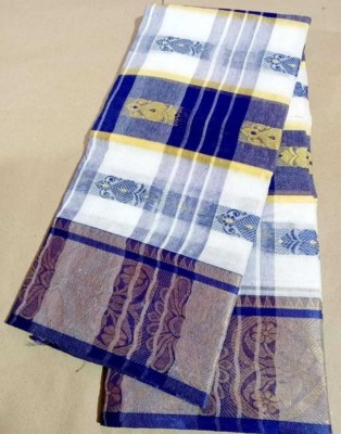 pal saree mahal Printed Tant Cotton Blend Saree(Multicolor)