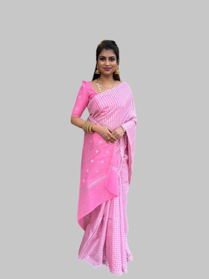 NEEL TEXTILES Printed Bollywood Chiffon Saree(Pink)