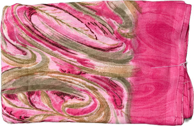 shree sarees Floral Print Daily Wear Cotton Silk Saree(Pink)