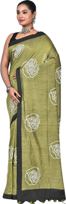 kalpana handloom Printed Handloom Pure Cotton Saree(Multicolor)