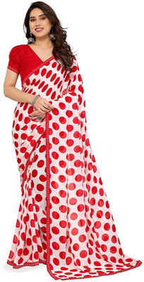Moda Rapido Printed Bollywood Georgette Saree(Red)