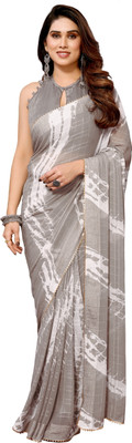JVG CREATION Printed Bollywood Georgette Saree(Grey)