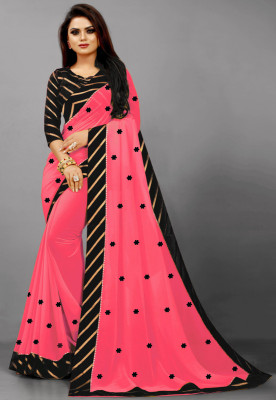 SHREE SHUBH LERIYA SAREE Printed Bollywood Georgette Saree(Multicolor)