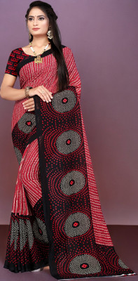 Divastri Printed Daily Wear Georgette Saree(Maroon)
