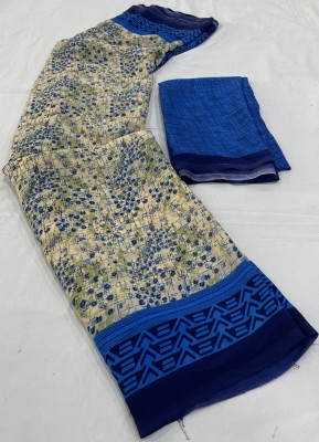 Dori Floral Print, Printed, Geometric Print Daily Wear Georgette Saree(Multicolor)