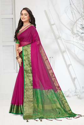 Aarunika fashion Solid/Plain Bollywood Organza Saree(Multicolor)