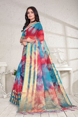 Aarunika SBT Self Design Bollywood Art Silk Saree(Multicolor)