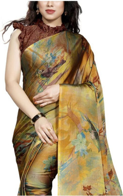 SAREEYA16 Digital Print Daily Wear Chiffon Saree(Multicolor)