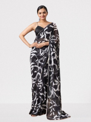Vimalnath Synthetics Printed Daily Wear Georgette Saree(Multicolor)