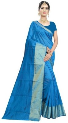 Saadhvi Digital Print Bollywood Lycra Blend Saree(Light Blue)